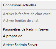 Options Radmin Server